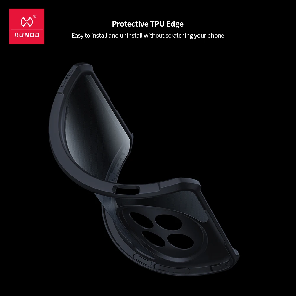 Funda para Xundd funda para OnePlus ACE 5, 5 Pro, 13R Airbags a prueba de golpes PC + marco de TPU funda trasera transparente para teléfono