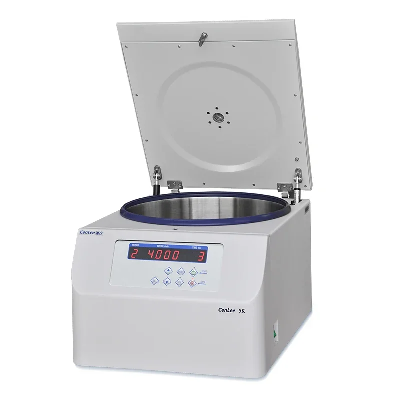5K Desktop High Capacity Laboratory Bar Centrifuge 5000rpm Swing Rotor with Low Speed Bars Liquid Separation