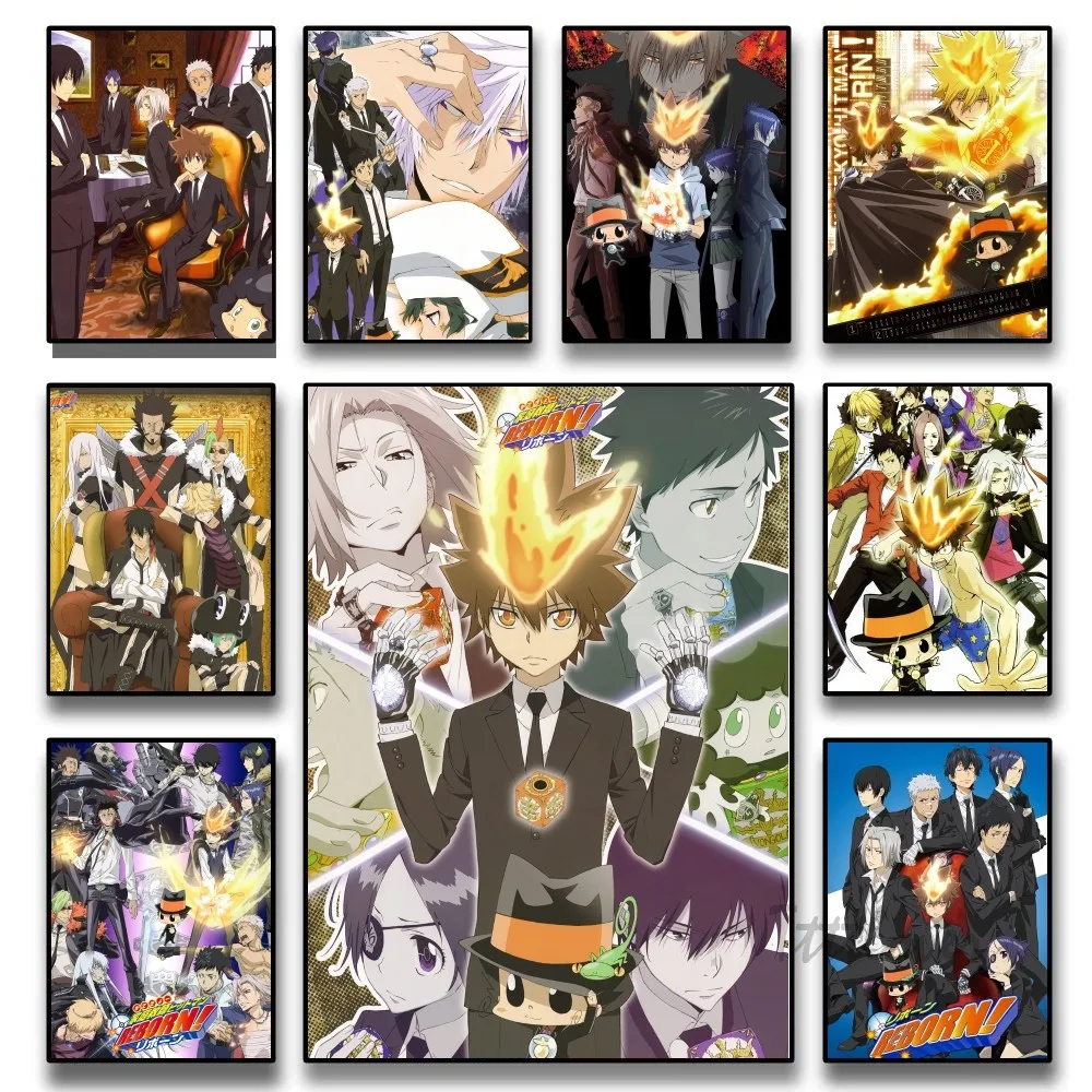 Katekyo Hitman Reborn Anime Poster Stickers Art Wall Murals Decor Game Room Decor Gifts HD Painting