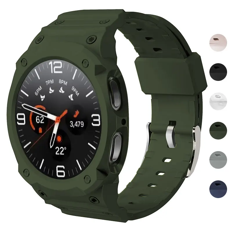 Silicone Strap TPU Case For Samsung Galaxy Watch 8 40mm 44mm Band Bracelet Wristband Galaxy Watch 8 Protect Cover Integrated