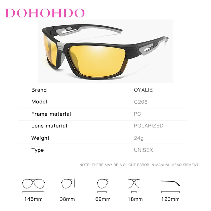 الكلاسيكية في الهواء الطلق نظارات بعدسات مستقطبة الرجال النساء سائق السيارة نظارات الرؤية الليلية المضادة للوهج الدراجات النظارات الشمسية UV400 lrest دي سول #6