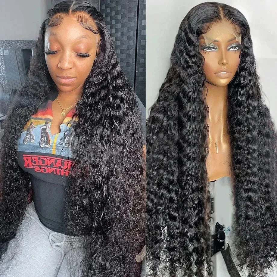 

360 Curly Human Hair Wig For Black Women 13x4 Brazilian Human Hair Water Wave Lace Wig 13x6 Hd Deep Wave 360 Lace Frontal Wig