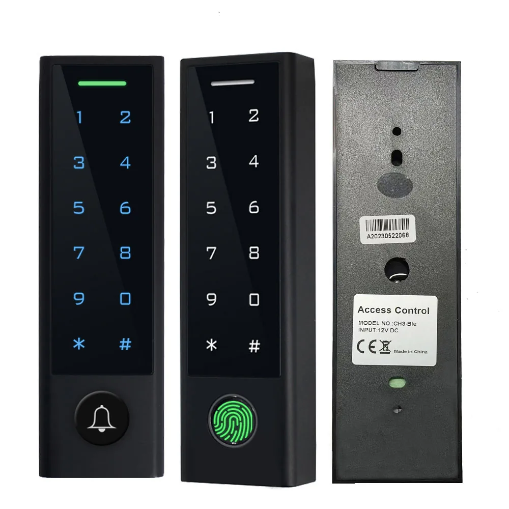 Teclado de Control de acceso con huella dactilar RFID, aplicación TTLOCK para teléfono inteligente, Entrada Bluetooth, relé impermeable, lector de