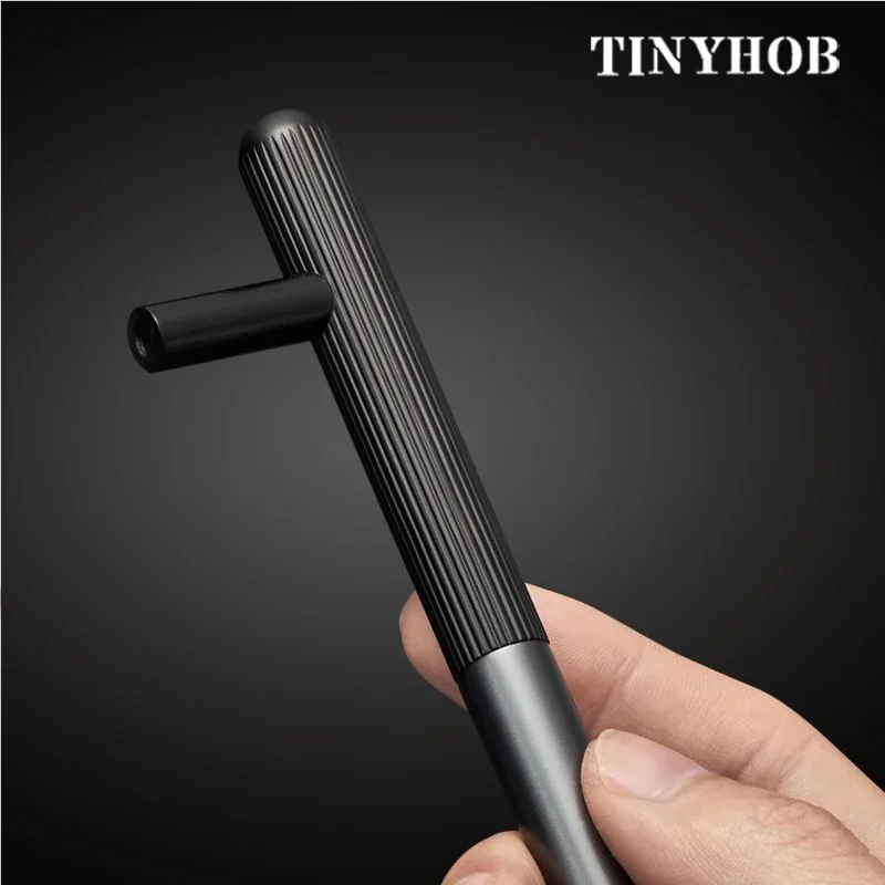 Aluminum Alloy Brown Handle Wardrobe Kitchen Cabinet Drawer Grey Solid Handle Matte non-slip Furniture Handle Hardware