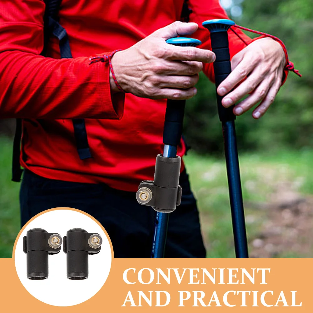 

2Pcs Walking Stick External Lock Rubber Fastener Clip Cane Buckle Trekking Pole Clip Outdoor Supplies Trekking Pole Fastener