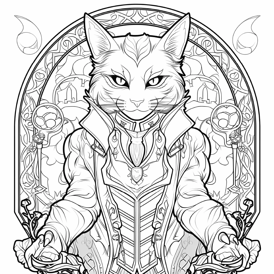 Art Coloring Book 20 Page Cartoon cat Adult Picture Book For Birthday Party Relieve Stress Kill Time Graffiti Painting Drawing