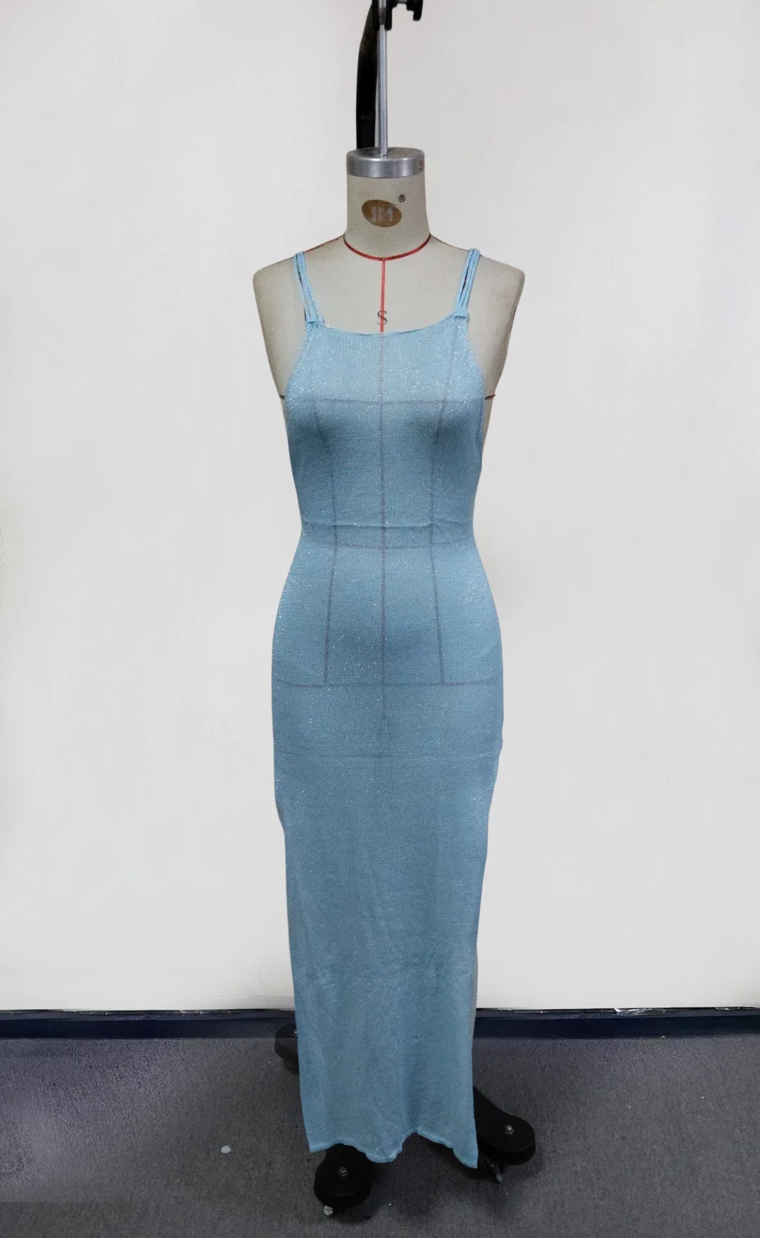 セクシーなシースルーニット、バックレス、レースアップ、スリット入りボディコンビーチドレス、2025年夏、レディース、無地、ホルターネック、ホリデー水着カバーアップ