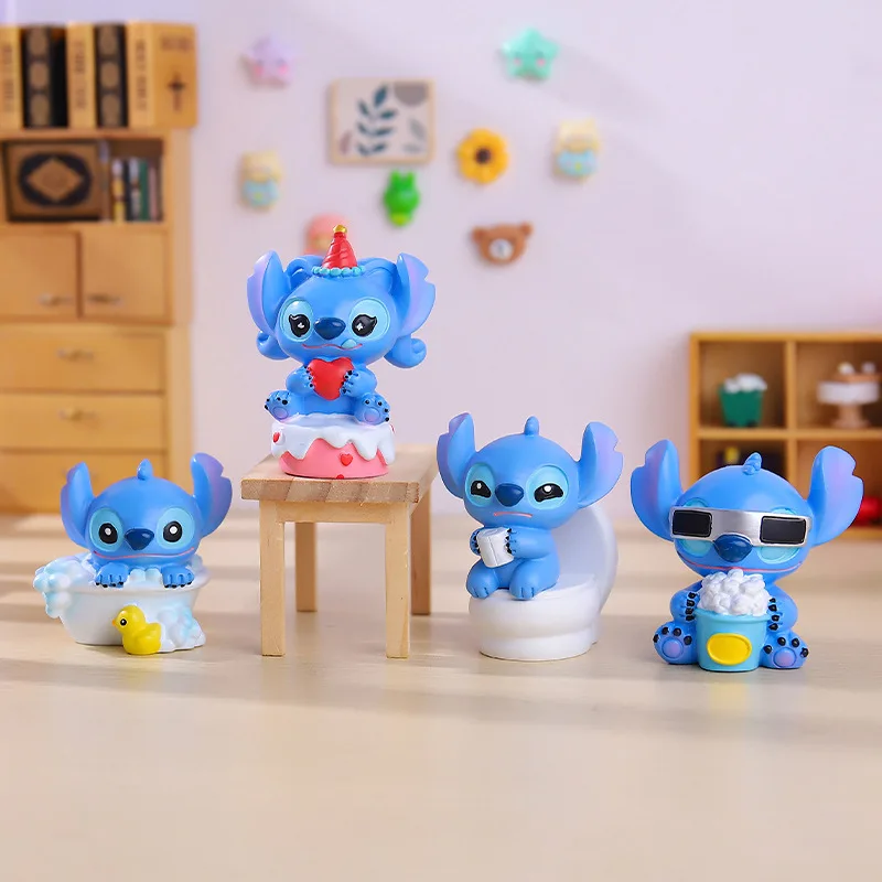 Anime Action Figures Model Stitch Blind Box Disney Accessories Lilo Stitch Doll Kawaii Girl Halloween Christmas Gift Boy Toy Kid