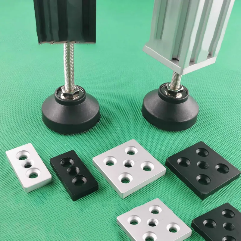 2040 end face connecting plate connecting block, double slot 4040 foot cup fixing seat