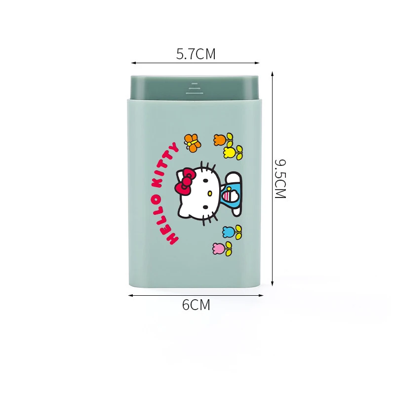 Sanrio Hello Kitty Cartoon Pill Medicine Box Kawaii Mini Portable Pills Organizer Case 7 Days Moisture Sealed Small Storage Box