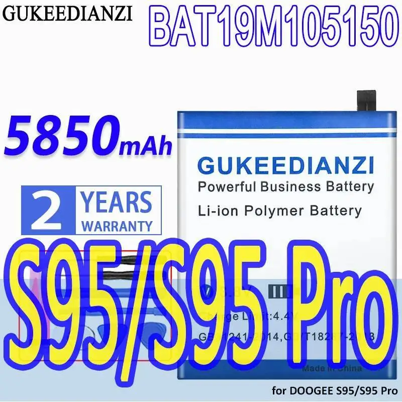 

5850Mah Mobile Phone Battery BAT19M105150 For Doogee S95 Pro S95pro High-Efficiency Long-Lasting