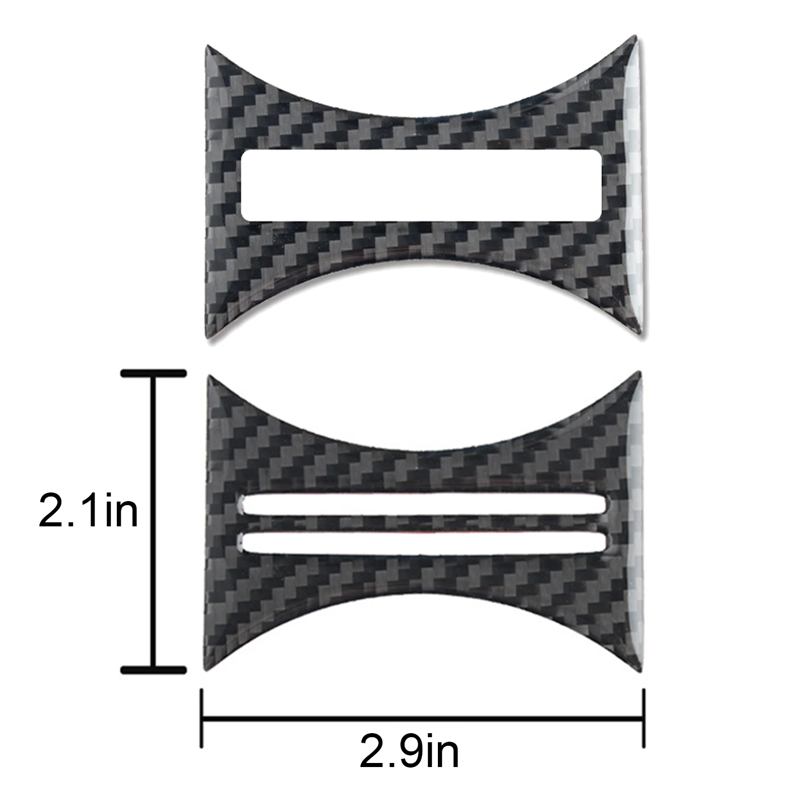 For Benz A GLA CLA Class W176 X156 C117 2014 2015 2016 2017 Mercedes Carbon Fiber Interior Water Cup Holder Decor Covers Trim