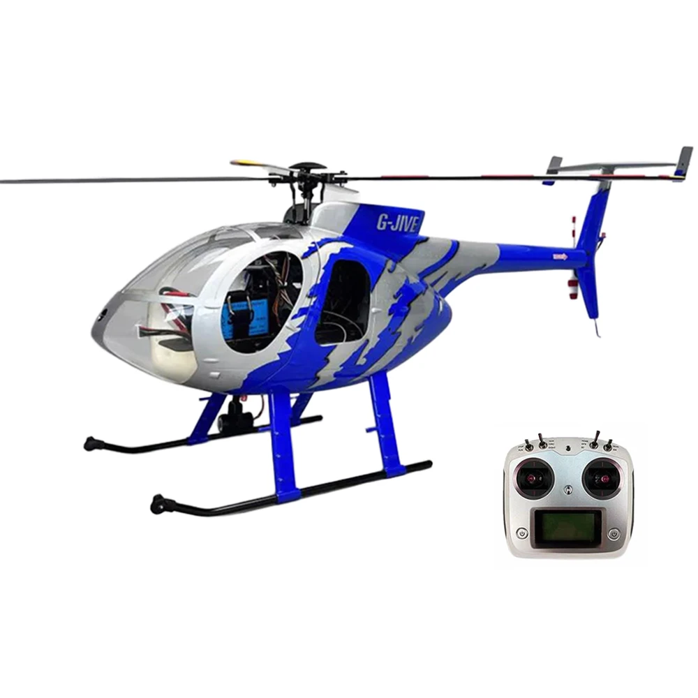 

ROBAN MD500E 470 Class 2.4G 8CH GJIVE Blue Hughes GPS-модули 4 лопасти Flybarless RC Вертолет RTF с контроллером полета X2