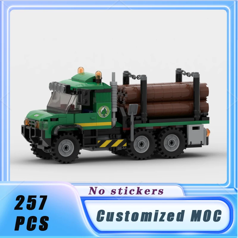 

MOC City Vehicle Series Off-Road Logging Truck Building Blocks Model Bricks Display Collection Children's Toys Gifts 257PCS