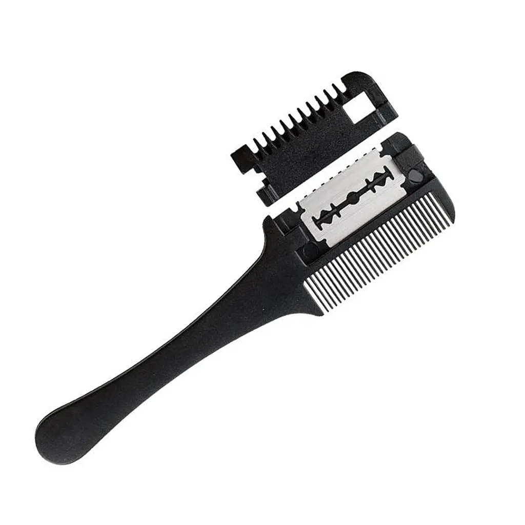 Hair Thinning Comb Old-fashioned Portable Hair Clipper Stainless Steel Double Edge Blade Salon Home Use Self Cutting Bangs Tools