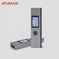 ATUMAN LS-P Laser Range Finder Distance Meter Up To 131 Feet/40m, Rechargeable Compact Backlight LCD ±2mm Accuracy