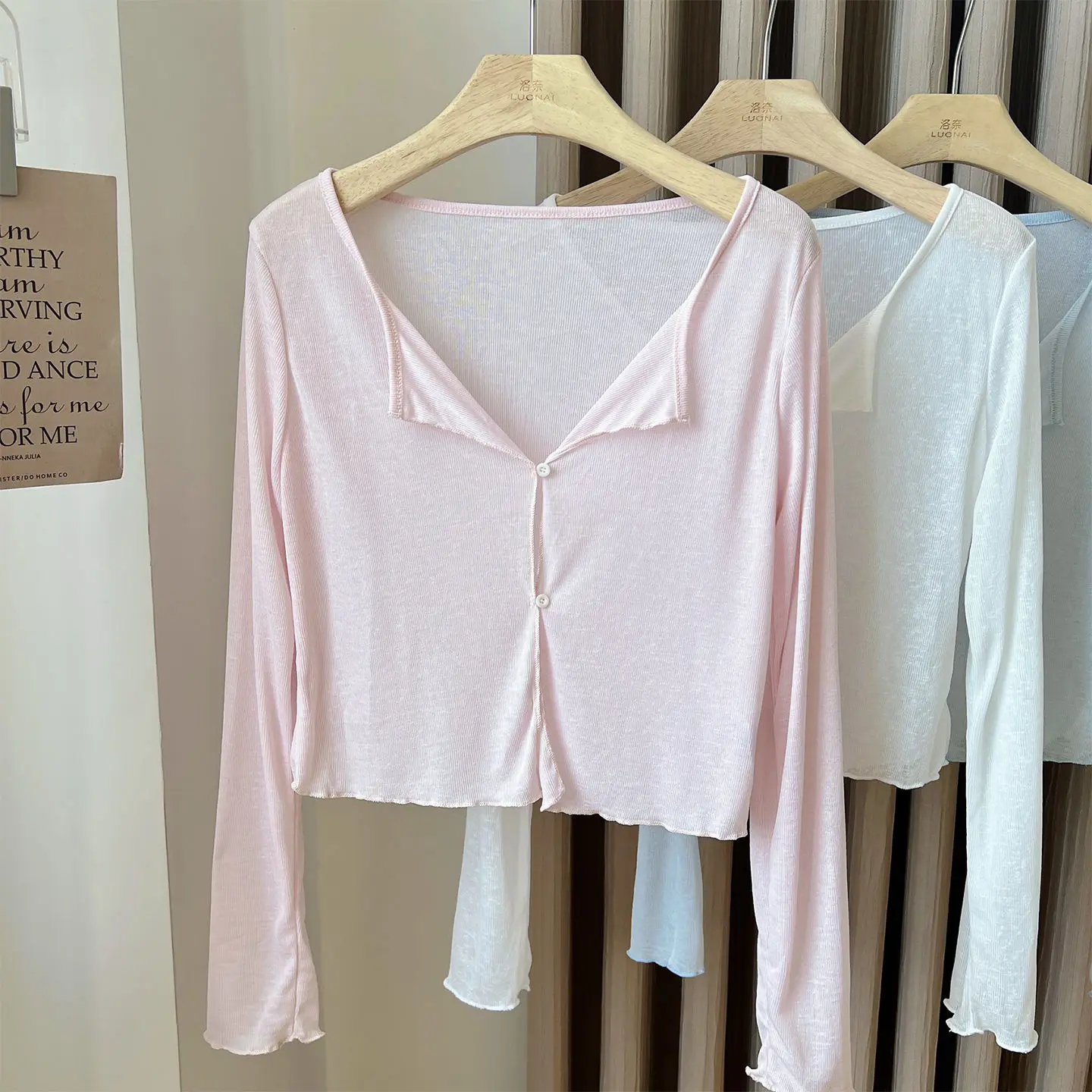 

Summer Women's Thin Cardigan Fashion Ice Silk Sunscreen Coat Autumn Single-breasted Long Sleeve Top Coat Oversized S-3XL