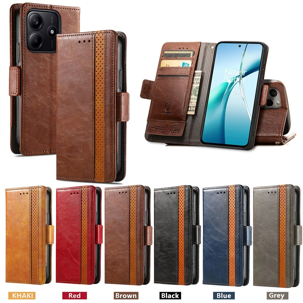 

Чехол для телефона TCL 50 Pro NxtPaper 50 505 XL 5G, кожаный чехол-стилус с деловой строчкой, 5G, откидная крышка