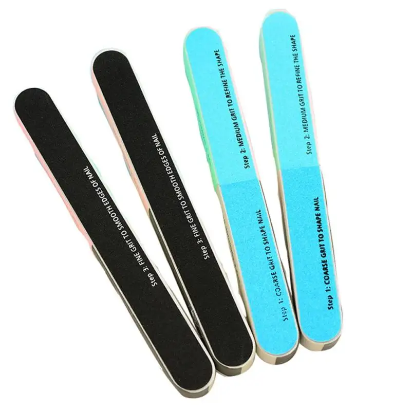 Colorful Professional Buff for Nails Six-sided Polishing Nail File Sanding Manicure Nail File Sanding Beauty Manicure Tools