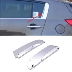 For KIA Sportage 2011 2012 2013-2016 Car Rear Triangular Window Trim Cover Door Belt Chrome C Pillar Cover Chromium Styling