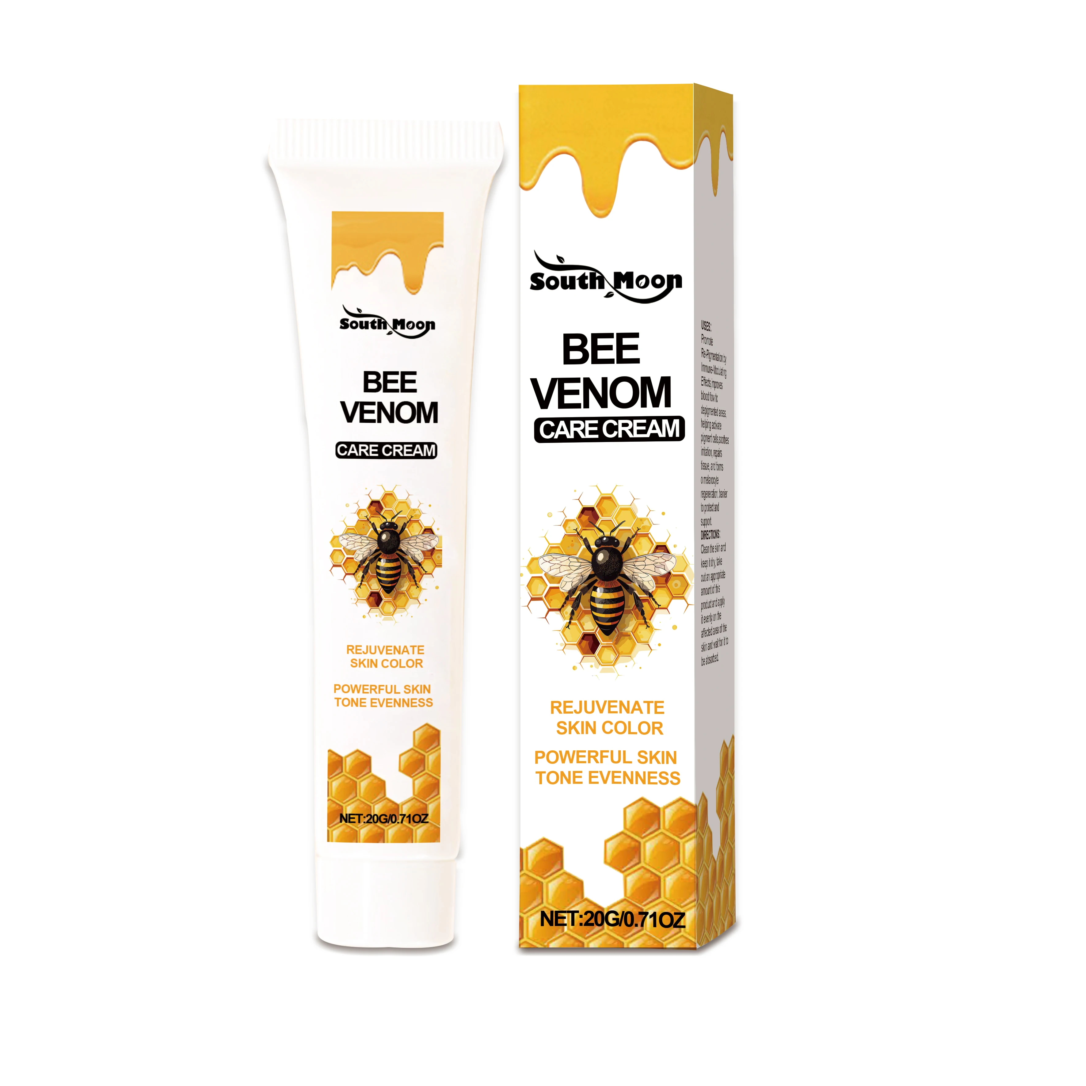 肌の若返り、美白、均一な肌色、輝くような輝き、毎日の保湿のためのスキンケアクリーム。20g。