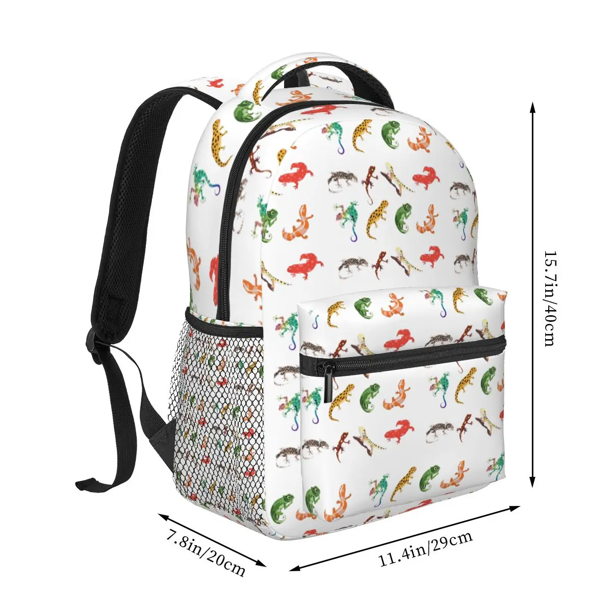 Gecko Backpacks Boys Girls Bookbag Children School Bags Cartoon Kids Rucksack Shoulder Bag Large Capacity