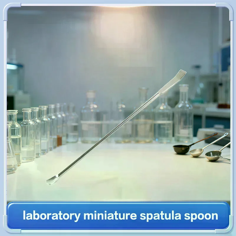 1pcs 10-22cm Stainless Steel Lab Micro Spatula Medicine Spoon Scoop Shovel Pharmacy