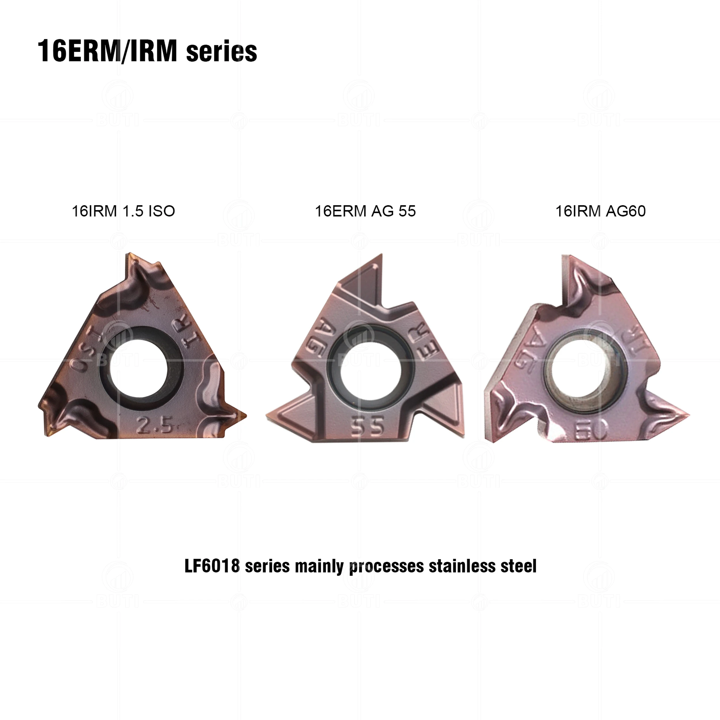 DESKAR 100% Original 16ERM/IRM 1.0 1.5 2.0 2.5 3.0ISO AG55/60 LF6018 Threading Carbide Insert CNC Lathe Tool For Stainless Steel