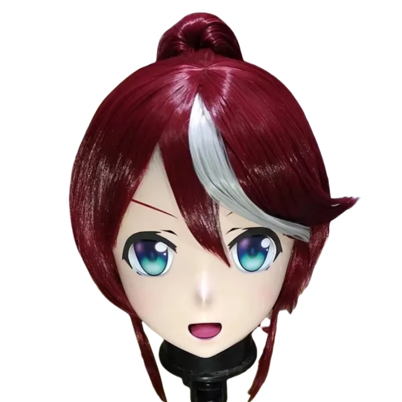 (راجيكي ماكس 87) الراتنج 2/3 رئيس كروسدرسر BJD دمية Kigurumi أنيمي جميلة ديربي توكاي تيو قناع تأثيري