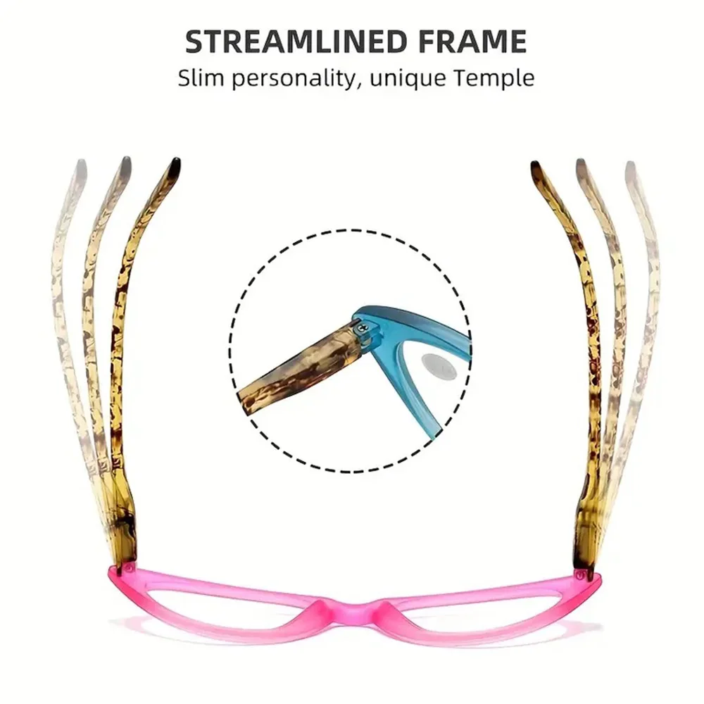 3 قطع الأزياء القط العين نظارات للقراءة الرجعية ليوبارد مكافحة نظارات الضوء الأزرق جودة عالية دائم طول النظر الشيخوخي نظارات شحن مجاني