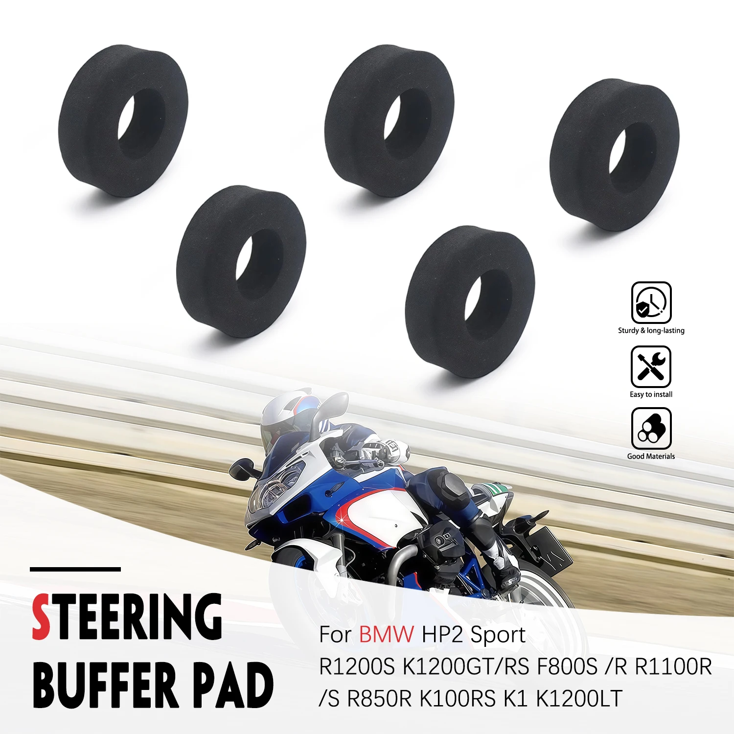 Motorcycle Steering Cushioning Cushion Pad For BMW HP2 Sport R1200S K1200GT/RS F800S/R R1100R/S R850R K100RS K1200LT 31427677987