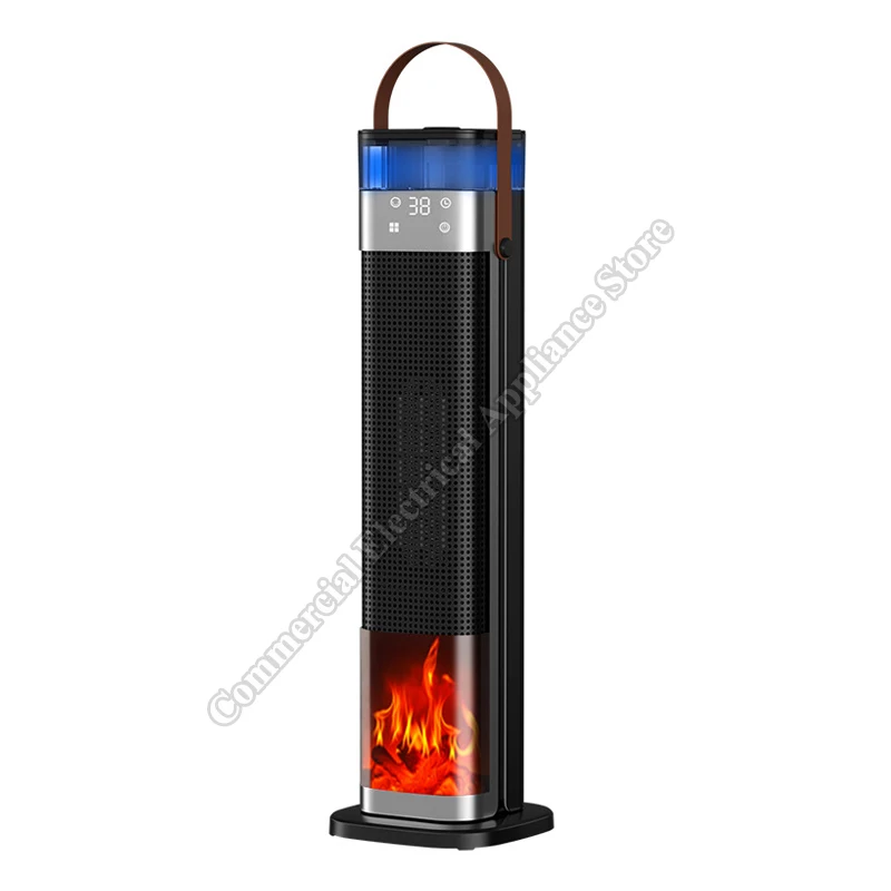 Heater Atomizing Humidification Intelligent Remote Control Heater Below 3dB Vertical PTC Heater Simulation Flame Heater