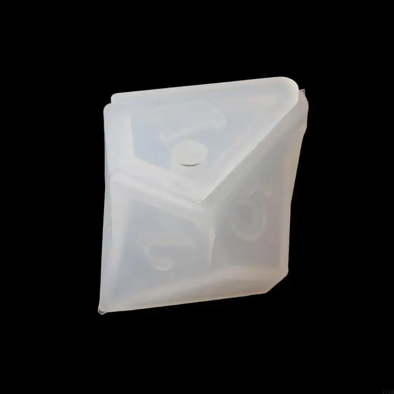 77JB resina Casting Polyedron Game Moldes dados Moldes para juegos bricolaje