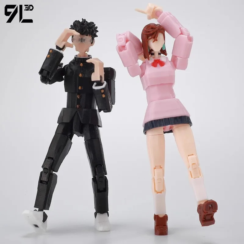 9L3D Dandadan Heróis AyaseMomo Dantalian LUCKY13 Titan13 Multi-articulado T13 Dummy13 Anime Figura de ação Brinquedos colecionáveis presentes