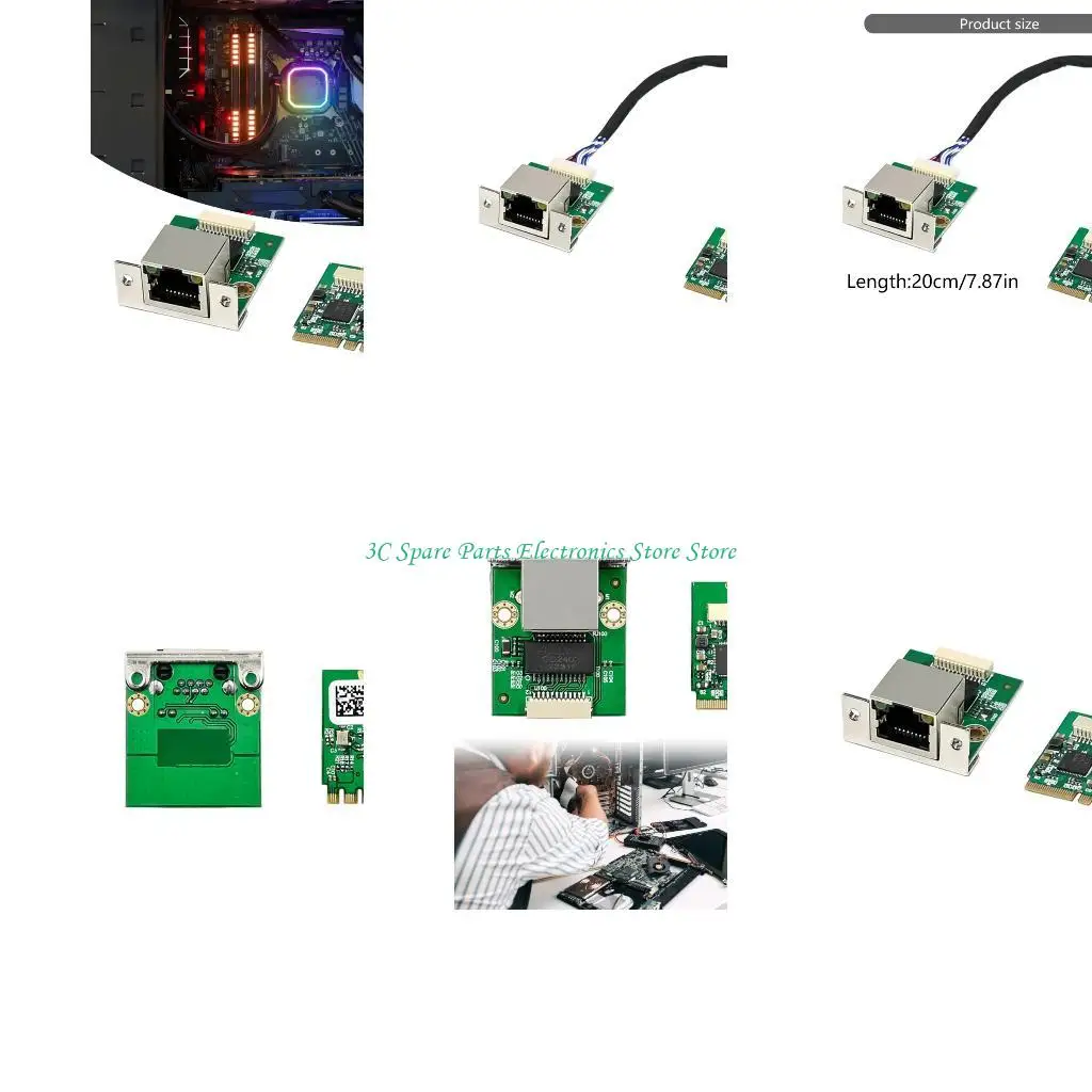 

SZ Industrial M.2 A+E 2.5Gbps Ethernet Card Industrial Control Networking Card 2.5Gbps/1000/100Mbps M.2 Networking Adapter