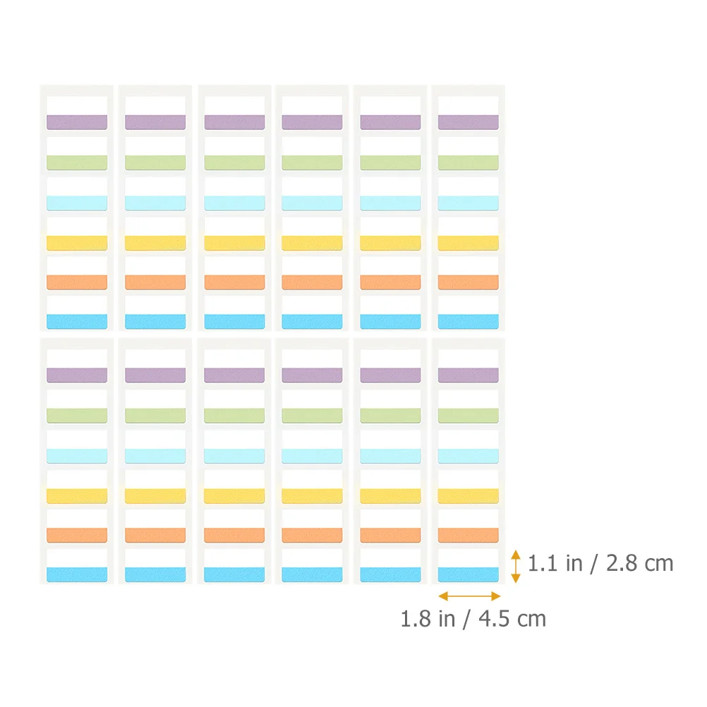 300 قطعة علامات تبويب مؤشر لزجة علامات الصفحة الملونة علامات تبويب الكتب سهلة التقشير قابلة لإعادة موضعها لمكتب المدرسة المنزل تسليط الضوء على الملفات