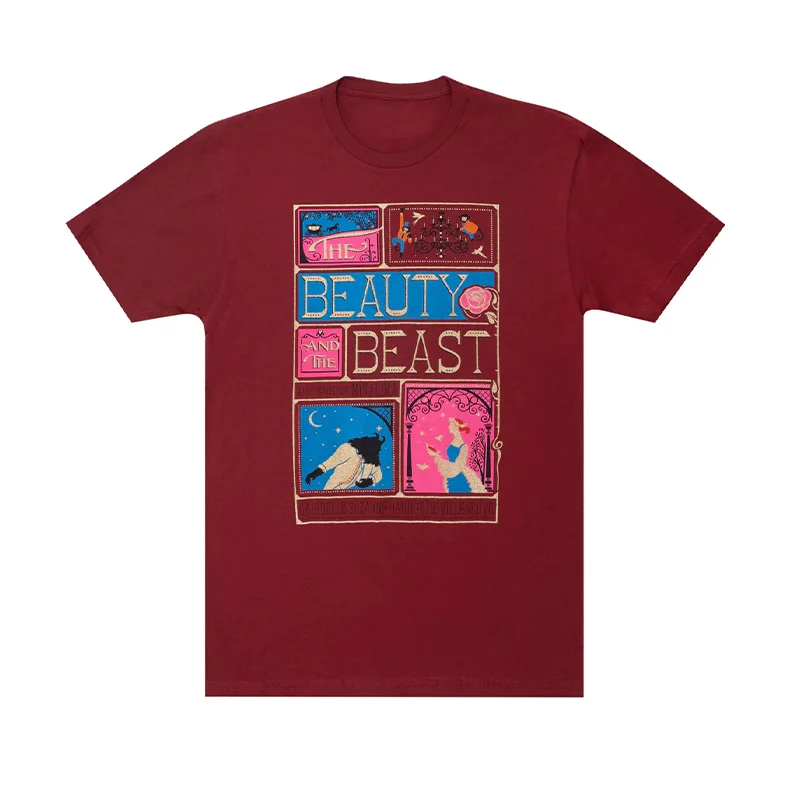 

Beau And the Beast Literary Series Casual Direct Spray ort Sve T-irt Cotton Anti-Wrinkle Treaent Youth ular