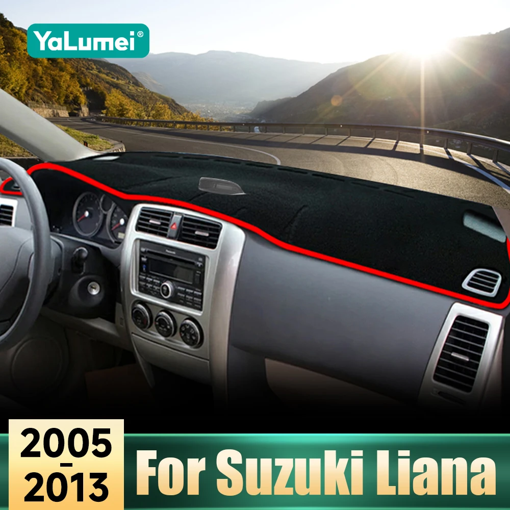 Zubehör für Suzuki Liana 2005–2007 2008 2009 2010 2011 2012 2013. Auto-Armaturenbrett-Abdeckung, Anti-UV-Matten, Instrumententafel-Teppich