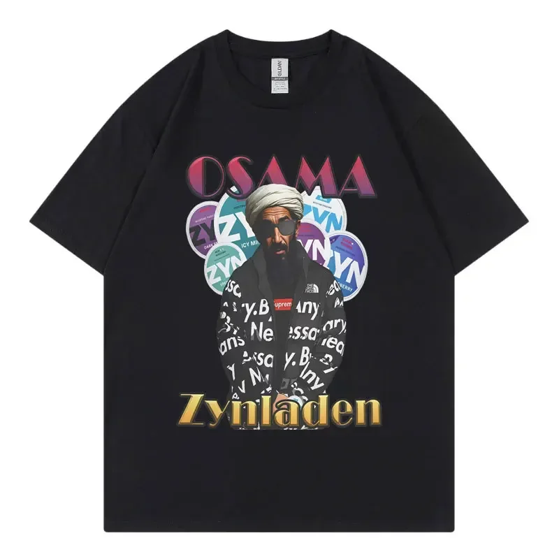 

Summer men's Samar Zynladen comical expression pattern printed T-shirt, high-quality 100% cotton streetwear top