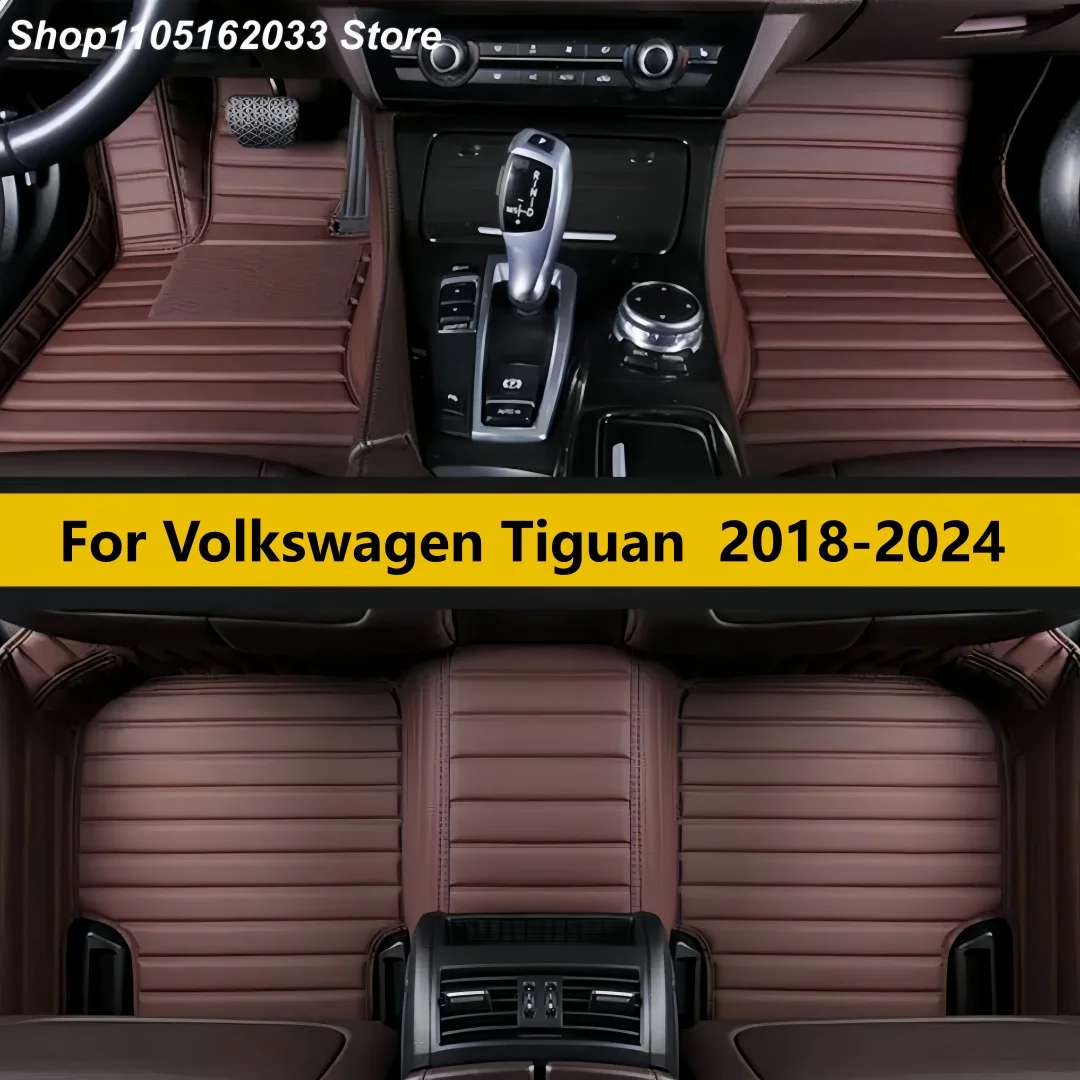 

Автомобильные коврики на заказ для Volkswagen Tiguan 2018-2024, коврики для мужчин и женщин, аксессуары для салона автомобиля
