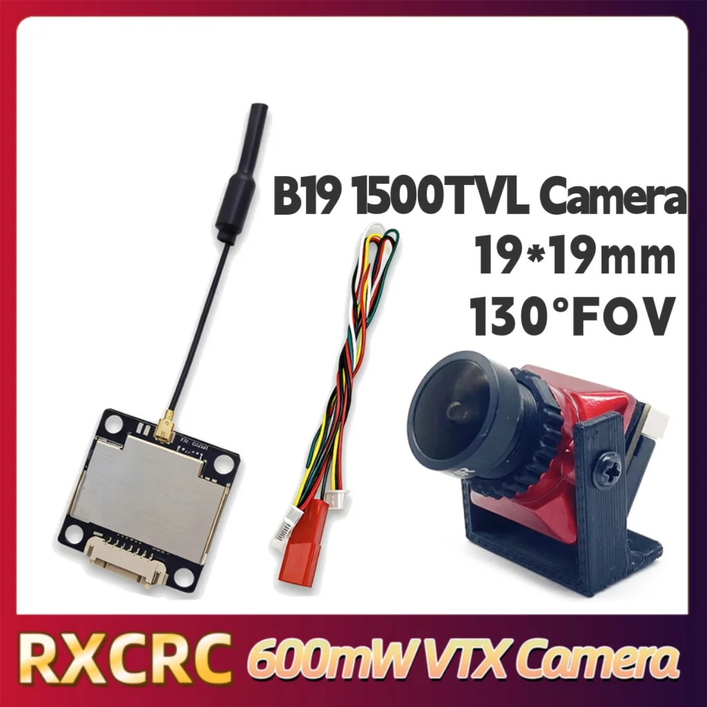 RXC 5.8G 600mW Transmissor VTX de potência 1500TVL 2.1mm Câmera, FPV 4.3 polegadas 56CH Monitor de recepção. Para RC Multicopter FPV Drone Parte.