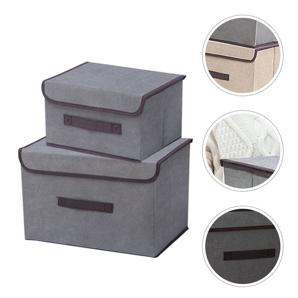 

3 Sets Collapsible Storage Box Closet Organizer And Shelf Sundries Basket Holder Drawer Foldable at Home Clothes Container