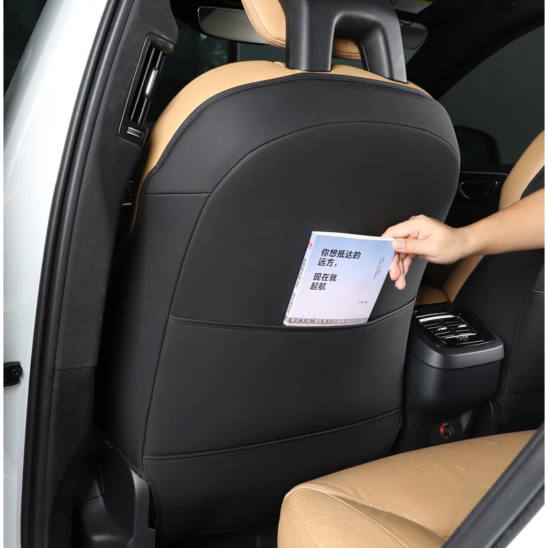 Car styling for Volvo XC60 s90 v90 s60 xc90 v60 seat rear anti kick pad interior products