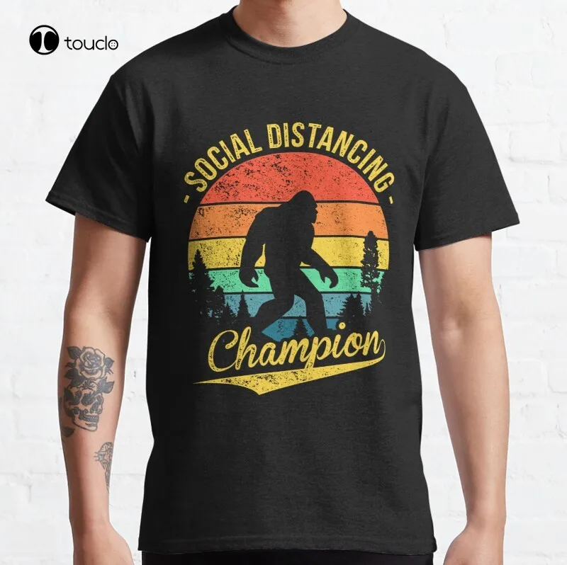 

Social Distancing Championship Classic T-Shirt Cotton Tee Shirt Unisex Custom Aldult Teen Unisex Digital Printing Tee Shirts