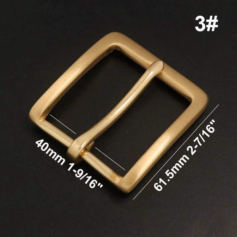 1pcs Solid Brass Belt Buckle End Bar Heel bar Buckle Single Pin Belt Half Buckle for DIY Leather Craft Bag Strap Jeans Webbing