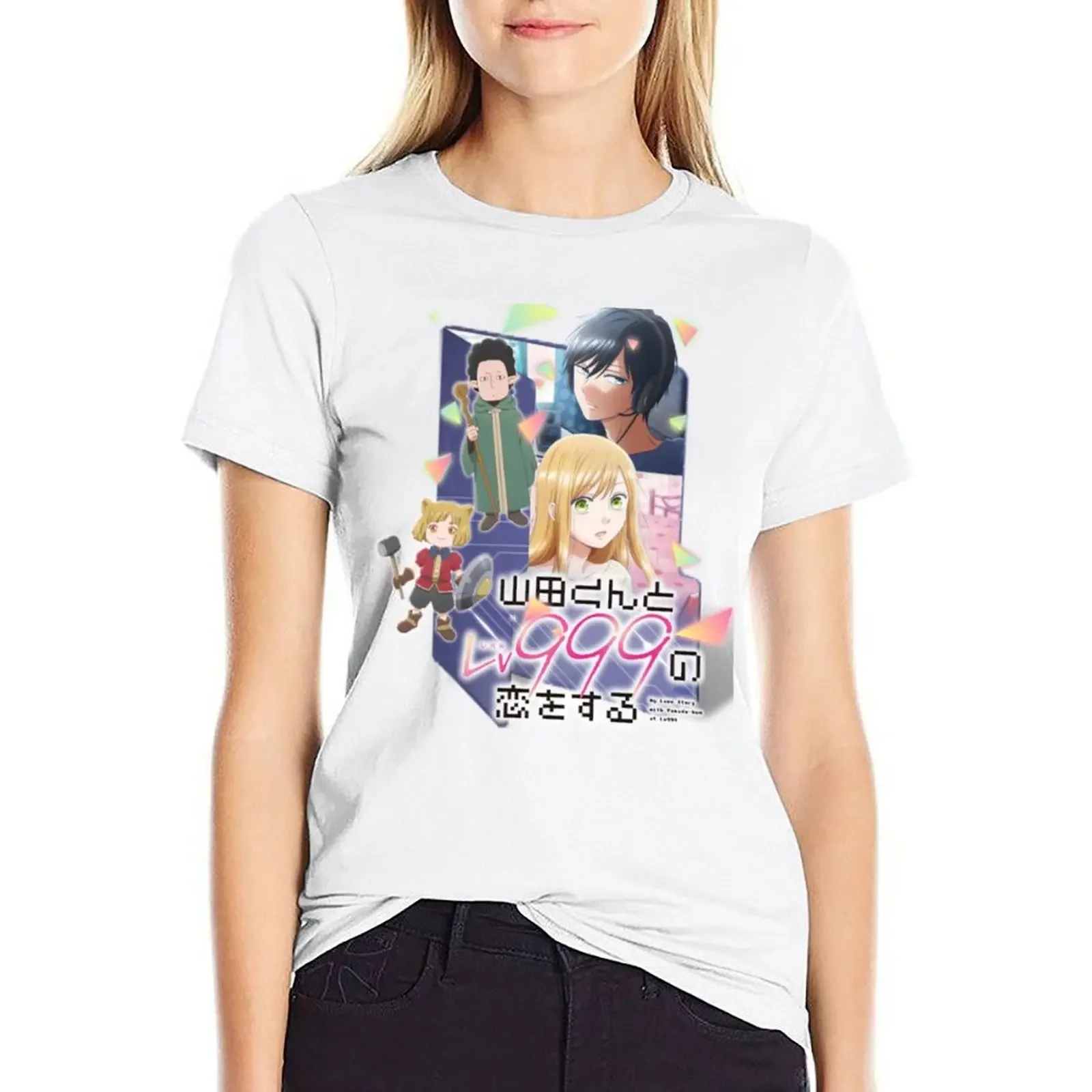 My Love Story with Yamada-kun at Lv999 T-shirt summer tops Aesthetic clothing Women t-shirts