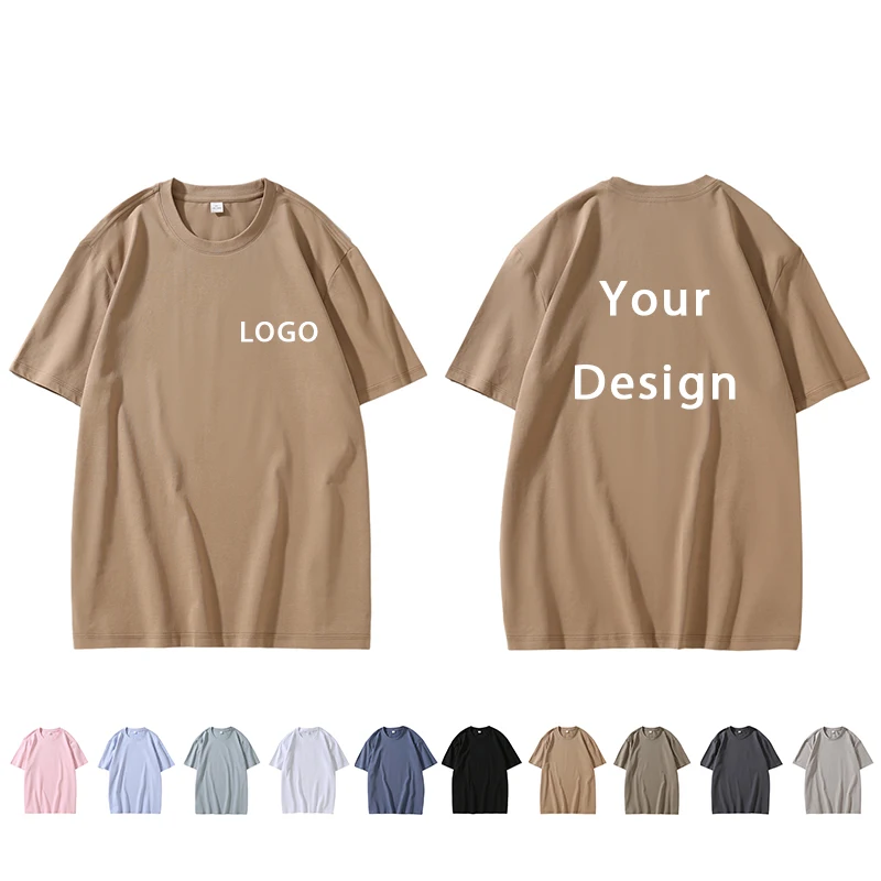 Summer Men's And Women's Lycra Cotton Round Neck Short Sleeved T-shirt Custom LOGO Cool Antibacterial Elastic Cultural Shirt