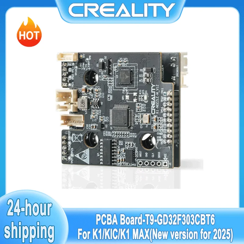 Creality KIC/K1 MAX/K1 SE 3D Printer Original PCBA Motherboard T9_GD32F303CBT6 NOZZLE-C-V13 Adapter Board 2025 New Version