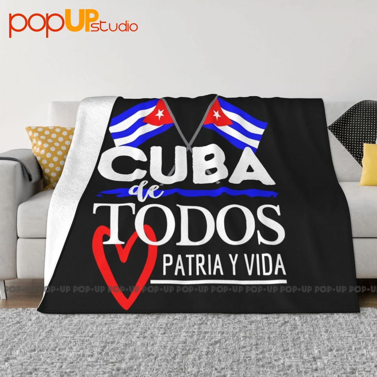 Cuba De Todos Patria Y Vida P-122 Blanket Luxury Comfort Microfiber Bedding Throws Family Expenses