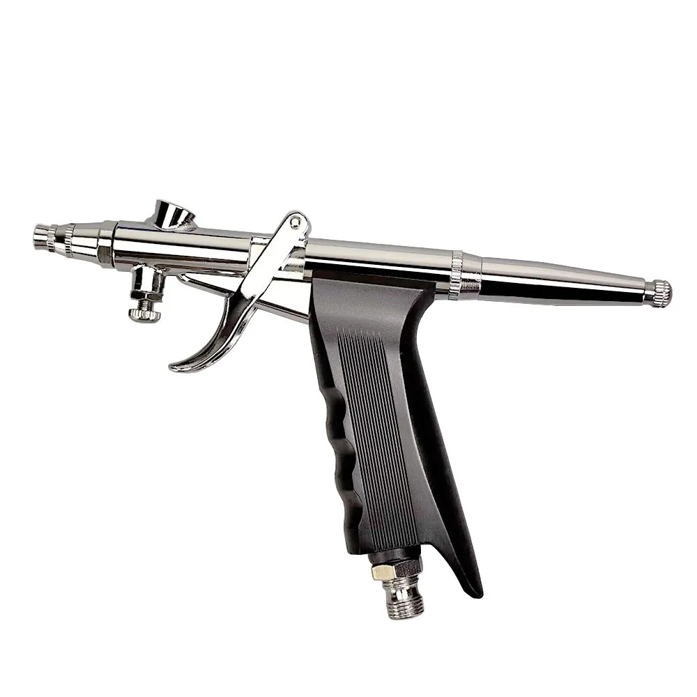 Airbrush 116BK Airbrush Set with 1-3 Caliber Model Painting Airbrush, Replaceable Paint Bottle, Color Painting for Nail Art